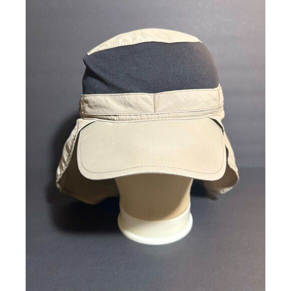 Columbia Omni-Shade Sun Hat Neck Flap Khaki Outdoor Hiking Fishing Cap Men’s S/M - Picture 1 of 5